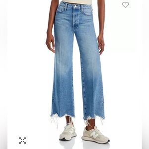 The Tomcat Roller Chew Hem High Rise Wide Leg Jeans in Look Before You Leap